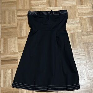 RW&CO. Elegant Black Strapless Dress